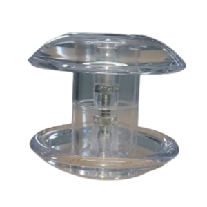 Puxador de Acrílico Ponto Redondo 11x9cm