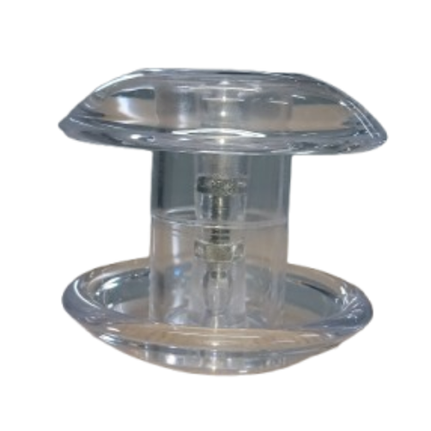 Puxador de Acrílico Ponto Redondo 11x9cm