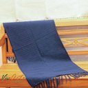 Ver imagem 3 de Manta Decorativa (Poltrona) 1,20x1,40 Algodão Azul-Petróleo