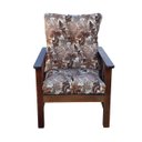 Ver imagem 5 de Poltrona Colonial Cancún de Madeira C/ Almofadas Estampa Floram Marrom