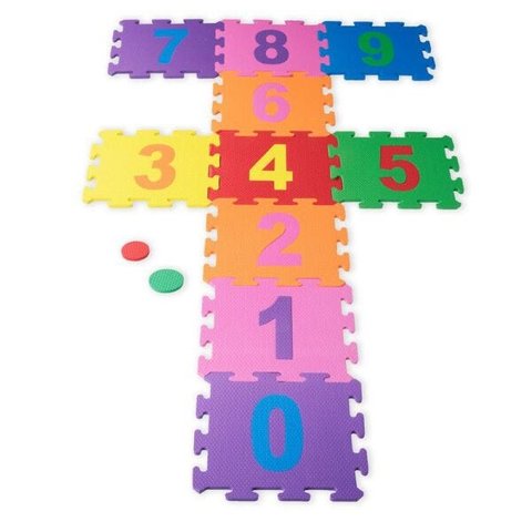 Tapete em Eva - Números Amarelinha 10 peças