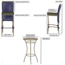 Ver imagem 2 de Mesa Bistro e 2 Banquetas Roma Fendi Corda Náutica 13 Trama Original