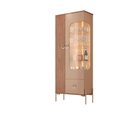 Ver imagem 2 de Cristaleira 2 Portas 1 Gaveta com LED e Pés Aço Stella