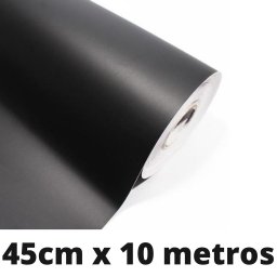 Papel Adesivo Preto 45 cm x 10 m - 2