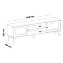 Ver imagem 6 de Rack Bancada Charlotte para Tv 75 Pinho / Off White