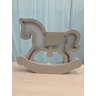 Luminária Abajur Cavalo de Mesa com Led Com ou Sem Fio - Azul - Bateria 9V (Sem Fio) - 3