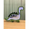Luminária Abajur Dinossauro de Mesa com Led Com ou Sem Fio - Cinza - Bateria 9V (Sem Fio) - 2