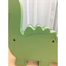 Luminária Abajur Dinossauro de Mesa com Led Com ou Sem Fio - Cinza - Bateria 9V (Sem Fio) - 6