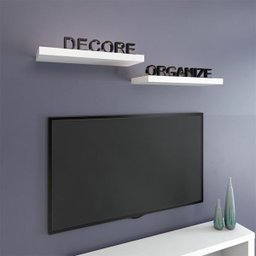 Prateleira MDP Branca MAX 25 cm x 60 cm Suporte Invisível - 1