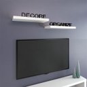 Ver imagem 1 de Prateleira Mdp Branca Max 25 Cm X 60 Cm Suporte Invisível