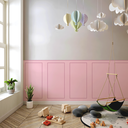 Ver imagem 1 de Kit 5 Adesivos Decorativos Meia Parede Lavável Efeito 3d Rosa - 110x60cm