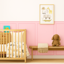 Ver imagem 3 de Kit 5 Adesivos Decorativos Meia Parede Lavável Efeito 3d Rosa - 110x60cm
