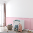 Ver imagem 4 de Kit 5 Adesivos Decorativos Meia Parede Lavável Efeito 3d Rosa - 110x60cm