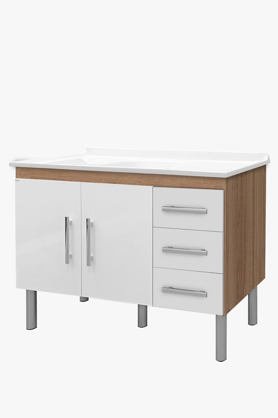 Armário para Pia de Cozinha Plena 120cm em Mdf - Fabribam | MadeiraMadeira