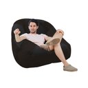 Ver imagem 2 de Poltrona Paloma Escritório Sala Pé Plástico Suede Marrom e Suede Preto - Dominic Decor