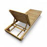 Espreguiçadeira de Piscina Reclinável de Madeira Maciça - Tropical Madeiral - 3