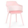 Cadeira de Jantar Estofada Marcela - Rosa - 1