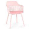 Cadeira de Jantar Estofada Marcela - Rosa - 1