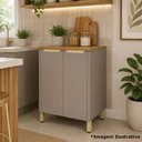 Ver imagem 5 de Balcão para Cozinha Lumen 2 Portas MDF 60cm Amadeirado Luciane Móveis