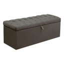 Ver imagem 1 de Calçadeira Baú Queen Paris 160cm Suede Cinza - D A Decor