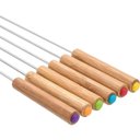 Ver imagem 3 de Conjunto Garfo Fondue/Petis6 Peças Beli 23 Cm Madeira Brinox