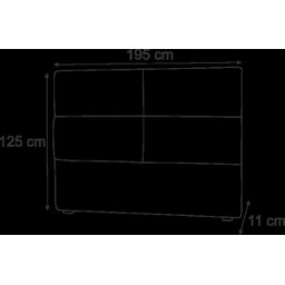 Cabeceira King Bia 195 CM Suede Preto - D A Decor - 3