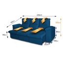 Ver imagem 3 de Sofá Retrátil Reclinável America 2,30m Suede