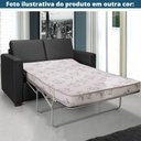 Ver imagem 4 de Sofá-Cama 3 Lugares MH-1174 Herval 201 cm Colchão Casal Linho Marrom A Pé Madeira Amêndoa