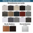 Ver imagem 6 de Sofá-Cama 3 Lugares MH-1174 Herval 201 cm Colchão Casal Linho Marrom A Pé Madeira Amêndoa