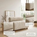 Ver imagem 4 de Sofá Namoradeira e KIT2 Poltronas Decorativa para Sala Nara Suede D03 - D'Rossi