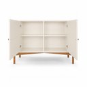 Ver imagem 4 de Cômoda com 2 Portas em Madeira Maciça Aurora Off White