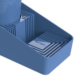 Dispenser Porta Detergente com Suporte para Sabão e Esponja Azul Flat Crippa Pia Cozinha - 3