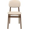 Cadeira de Madeira Tramontina London em Tauarí Amêndoa sem Braços com Estofado Bege - 6