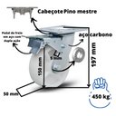 Ver imagem 2 de Rodizio Industrial Fixo 6x2 Roda de Nylon C/ Rolamento 450kg