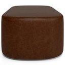 Ver imagem 7 de Puff Decorativo Orgânico para Living Quarto 100cm Doha W01 Couríssimo Marrom - Lyam Decor