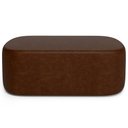 Ver imagem 5 de Puff Decorativo Orgânico para Living Quarto 100cm Doha W01 Couríssimo Marrom - Lyam Decor