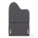 Ver imagem 5 de Cabeceira Orgânica Cama Box Solteiro Sea 90cm com Frame Bouclé Cinza Escuro - Desk Design
