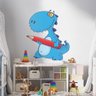 Adesivo de Parede Dinossauro com Lapis de Cor-Extra Grande 100x85cm - 2