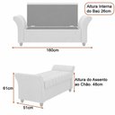Ver imagem 4 de Puff Baú 160cm Charles Courino Caramelo - Sallar Home