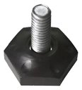 Ver imagem 3 de Sapata para Móveis Niveladora 1/4 c/ Bucha Rosca Met 100 un. Preto