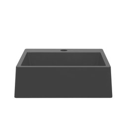 Cuba Pia para Banheiro de Apoio Lavabo 40cmx37cm - Genova Cinza - 3