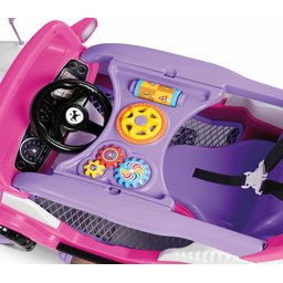 Carrinho Diipi Passeio Empurrador com Pedal Premium Criança Divertido Andador Cor Rosa - 7