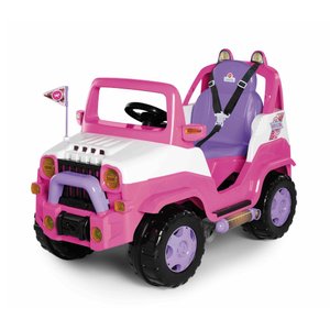 Carrinho Diipi Passeio Empurrador com Pedal Premium Criança Divertido Andador Cor Rosa