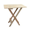 Ver imagem 5 de Conjunto de Mesa Dobrável em Madeira Padrão com Mesa Aparador 120x70 - sem Pintura - Marrom