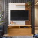 Ver imagem 4 de Rack Painel Home 136cm Para TV 60 Polegadas Chicago Lukaliam Tauari/Off White