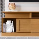 Ver imagem 2 de Rack Painel Home 136cm Para TV 60 Polegadas Chicago Lukaliam Tauari/Off White