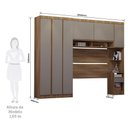 Ver imagem 5 de Quarto de Casal com Guarda Roupa e Mesa de Cabeceira 284cm Veneza Luciane Móveis