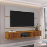 Painel para Tv 65 Polegadas Citrino Off White Nature Ripado - 1