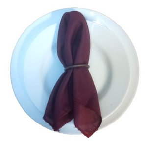 Kit 6 Guardanapos Oxford 38x38 Vinho