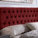 Ver imagem 1 de Painel Cabeceira com Bau Dubai 1.28 Viuva Suede Vermelho